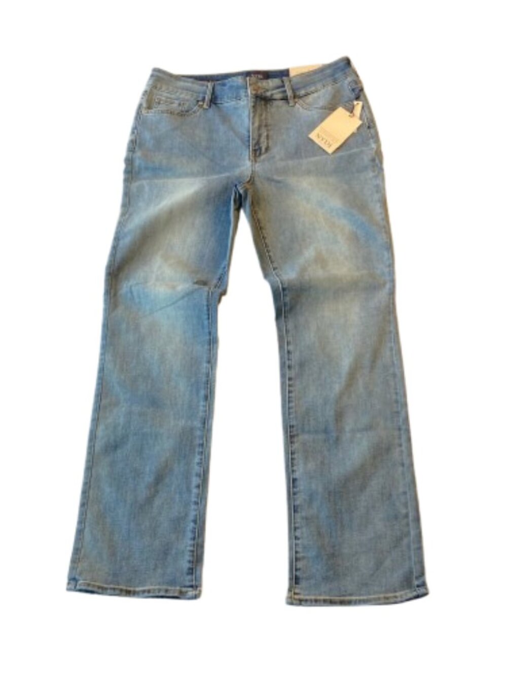 NYDJ Marilyn Straight Uplift Jeans Cool Embrace Womens 12 Celeste NWT